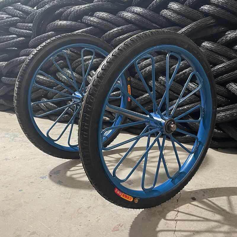 工地手推车轮胎26&times;21/2实心轮子车翻斗车板车轮子劳动斗车