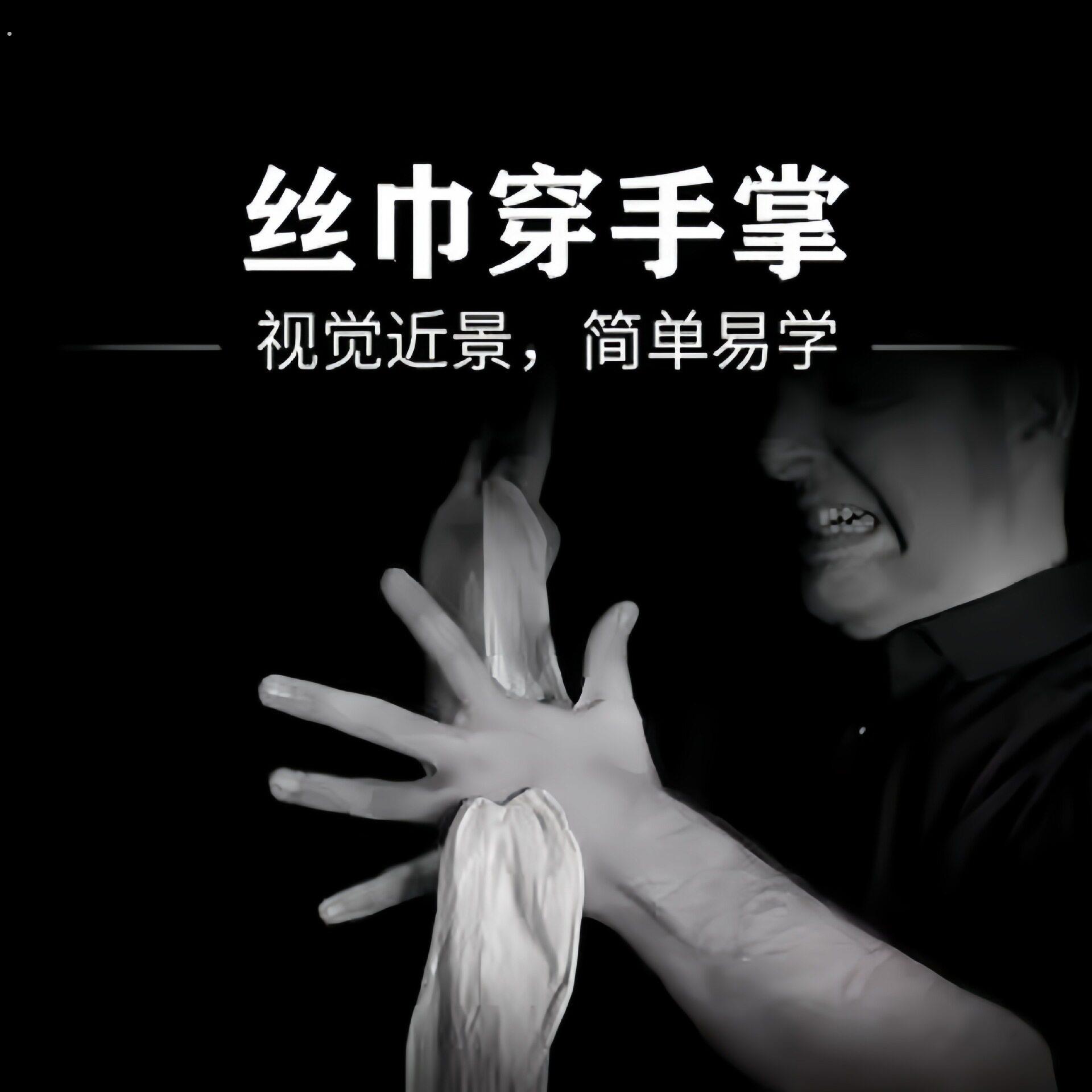 丝巾穿手掌魔术道具近景舞台视觉效果震撼魔术道具丝巾穿手掌魔术