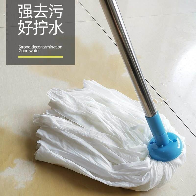 不织布圆头吸水拖把墩布拖布地拖老式水拖把家用轻便手拧水墩布头