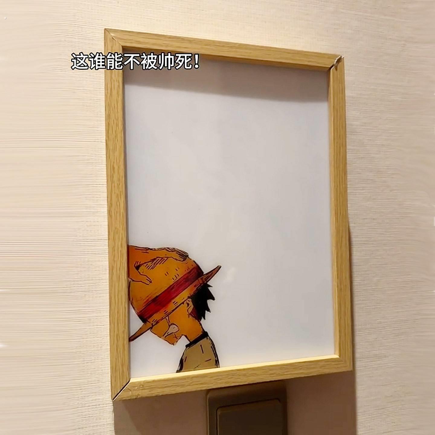 发光鲁夫索隆装饰画气氛灯光画客厅沙发背景墙走廊挂画2026新款