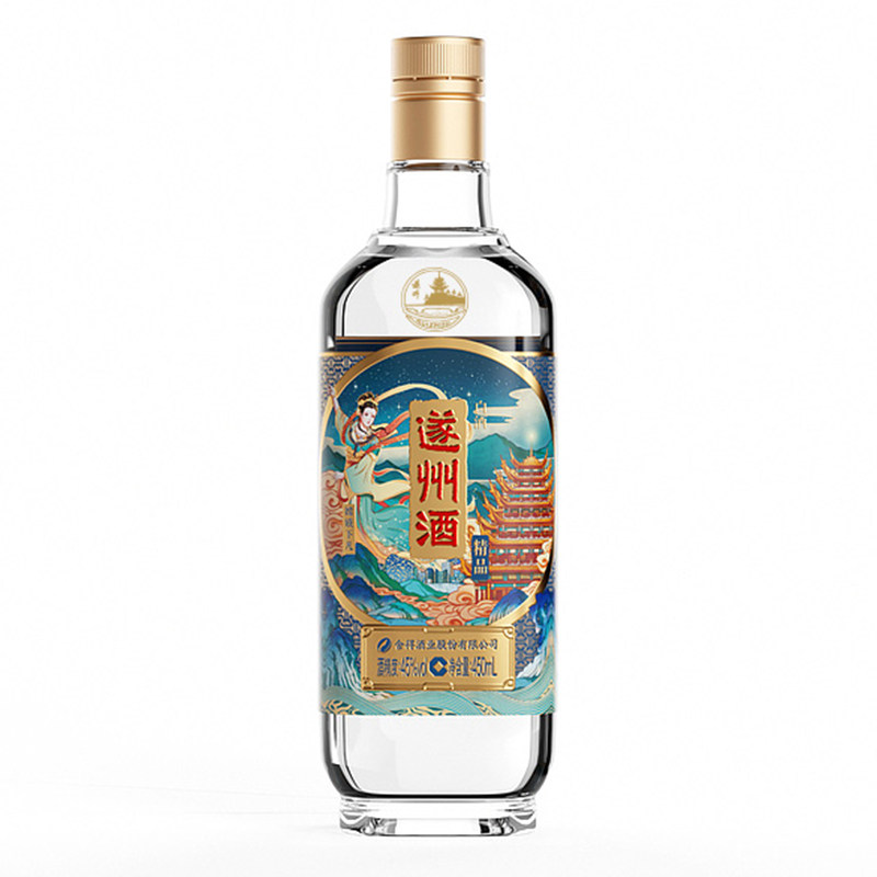 遂州酒450ml单瓶45度经典遂宁酒白酒老味道450ml*1瓶包装随机发货