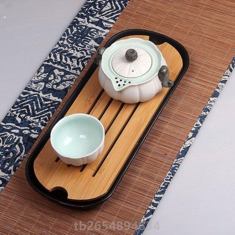 白瓷快客杯一壶一杯单人旅行简约功夫茶具茶壶茶杯盘套装陶瓷家用