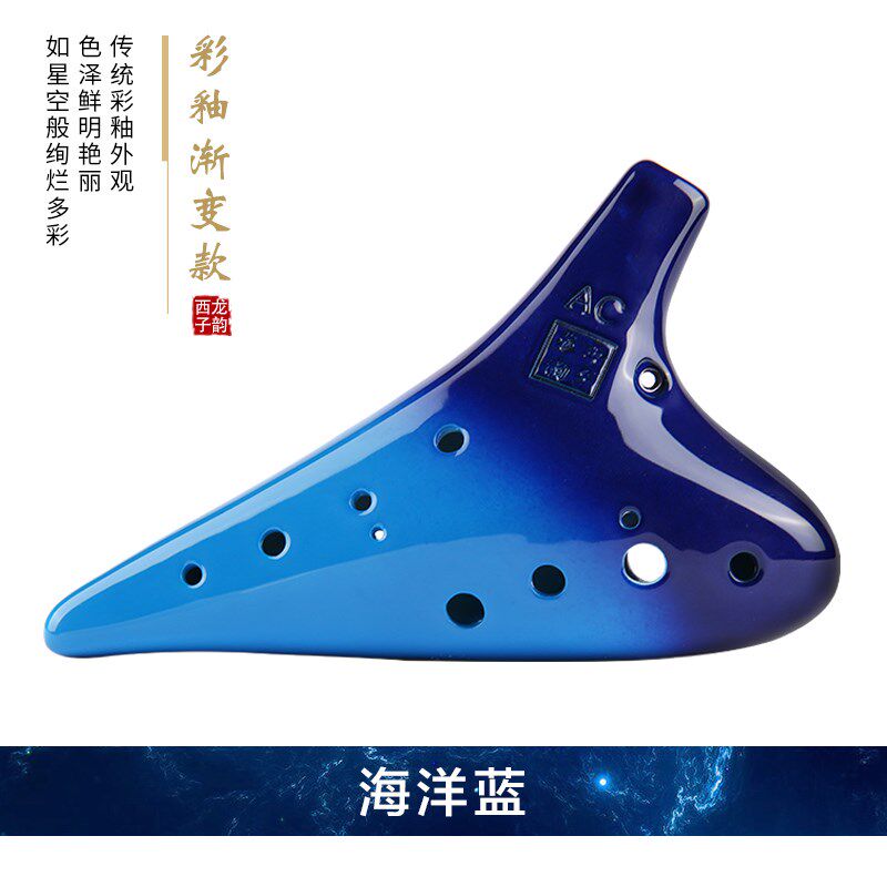 西子龙韵12/十二孔AC/中音C调小指孔学生初学小学二年级以下陶笛