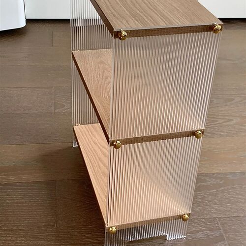 萌启航家居置物架压克力杯架多层桌面收纳层架杯架吧台杯架子整理