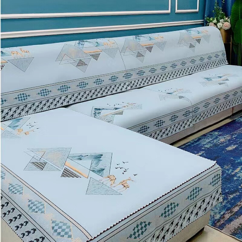 沙发垫加厚雪尼尔防滑刮贵妃组合四季通用盖巾式轻奢布艺万能全盖