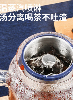 茶皇子煮茶器家用电茶炉蒸汽喷淋式养生壶全自动电陶炉茶壶多功能