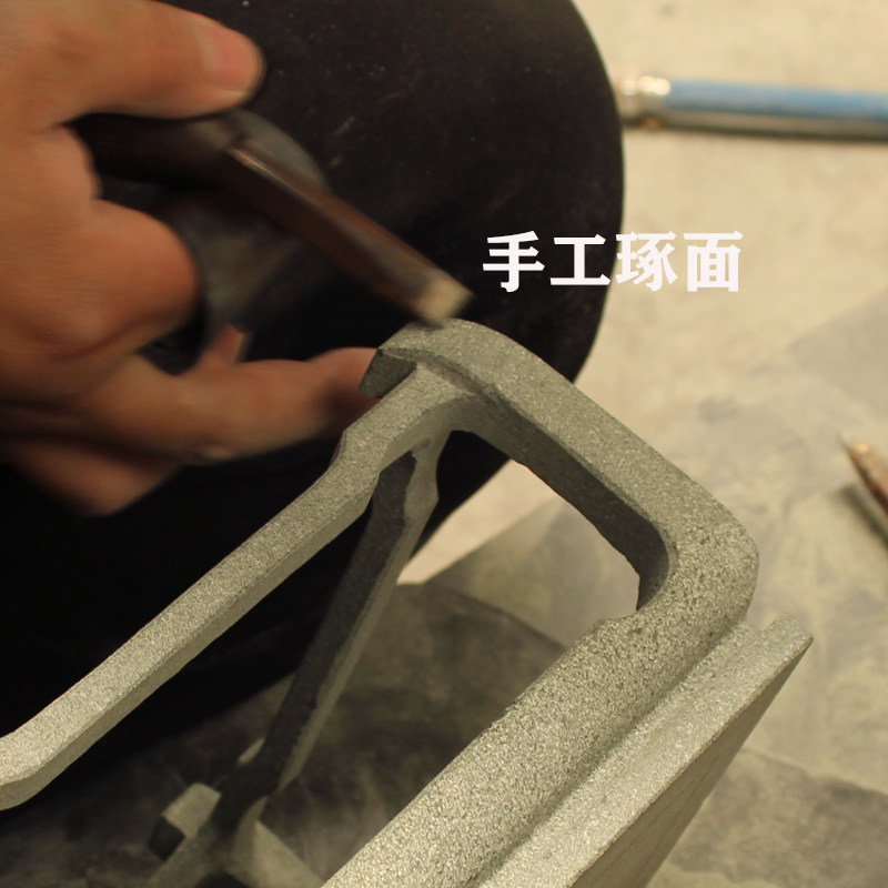 石头花架天然青石盆景台简约花座桌面景观底座中式花托正方形案台