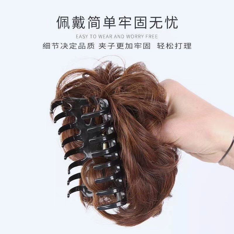 假发女发包夹子卷发圈丸子头盘发器拉花短卷发花苞头花蓬松大发圈