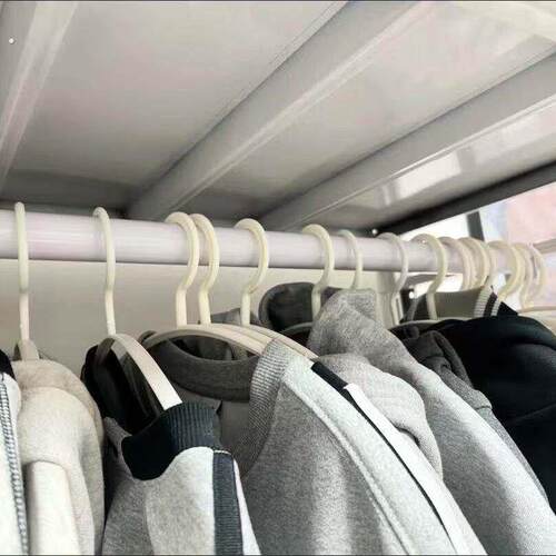 货架衣柜挂衣杆货架配件可伸缩挂衣杆干洗店服装店家用挂衣杆