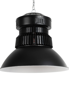 黑色鳍片led工矿灯厂房车间仓库篮球场50W100W工业照明吊灯高地塔