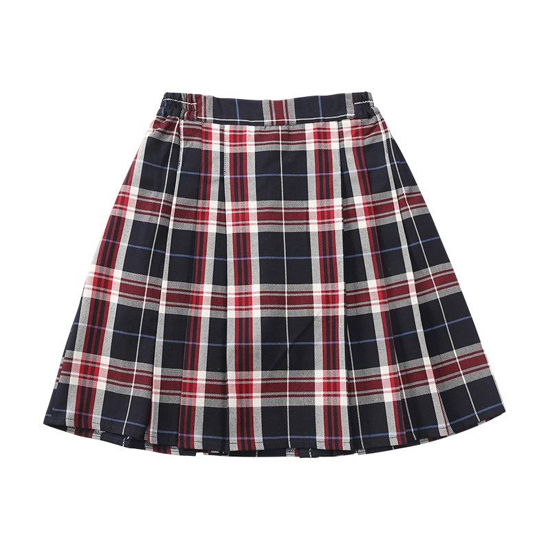 百褶裙女童格裙小学生校服裙子半身裙防走光裙中裙百折裙百褶裙