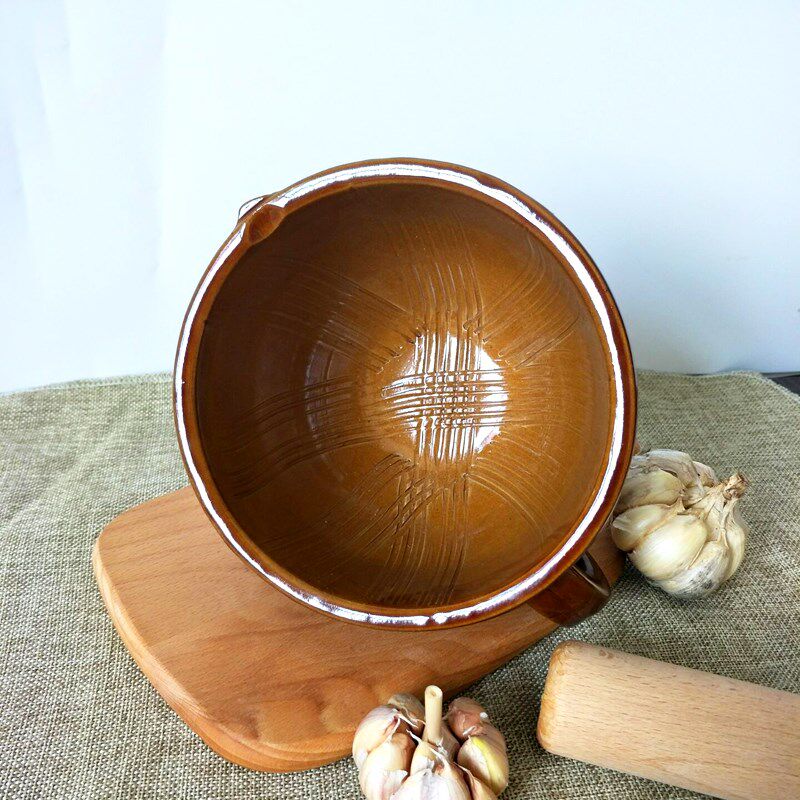 擂钵擂辣椒擂钵捣蒜臼剥蒜器压蒜器冲辣椒神器舂桶擂饭钵捶药罐