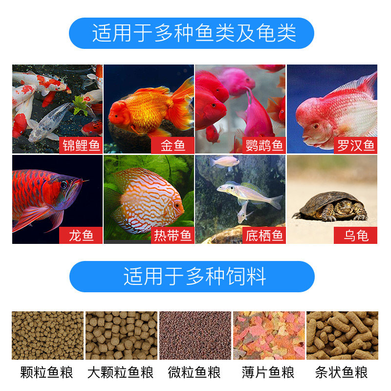 老渔匠鱼缸自动喂食器智能定时自动鱼食投放器大容量鱼饲料投食