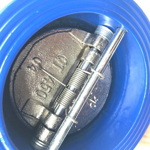 止回阀  塘沽蝶式对夹式铸铁消声DN50/100/150止回阀D77X-16