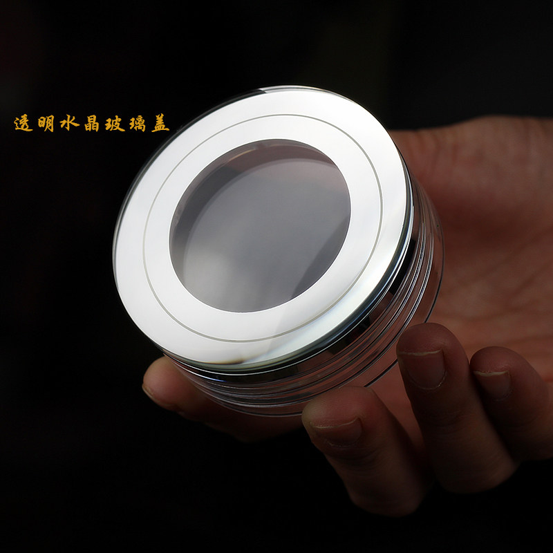 高级商务透明水晶双层玻璃杯耐高温带滤网泡茶水杯子办公车用轻奢