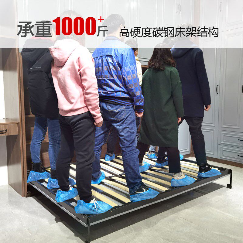 隐形床五金配件家用正翻侧翻阳台折叠床衣柜壁床下翻隐藏床墨菲床