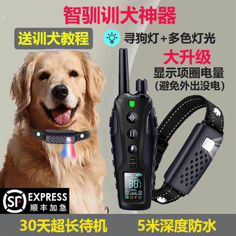 智驯彩屏遥控训狗器狗电击项圈训犬神器电子脖圈防狗叫止吠大小型