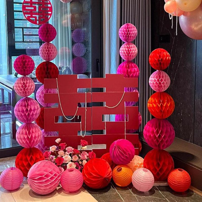 酒店婚房布置套装女方接亲新婚房间娘家客厅装饰结婚全屋用品大全