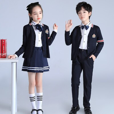 中小学生大合唱表演服儿童合唱团演出服装诗歌朗诵歌咏比赛服英伦