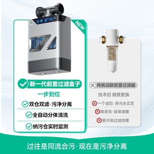 【全国可补】施尔前置盒子双芯分离过滤器新款电动全自动清洗过滤