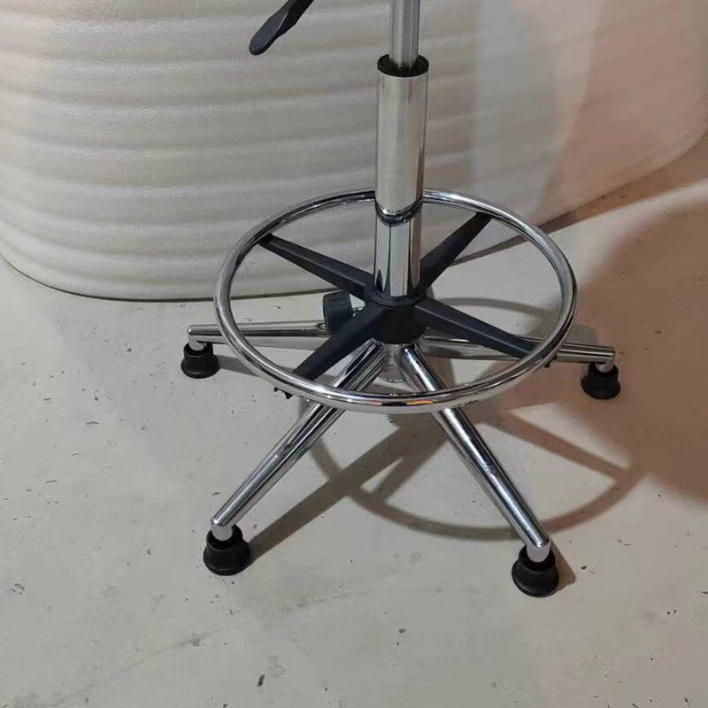 实验室滑轮椅吧台椅家用升降旋转椅靠背固定脚钉收银台椅子高脚椅