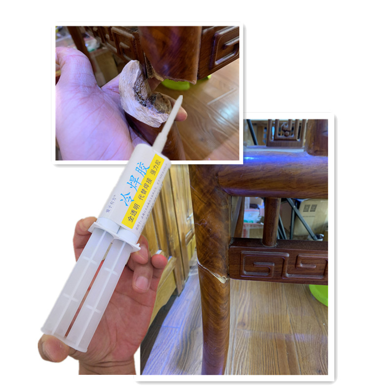 家具专用胶水对接卯榫松脱粘合剂实木家私开裂填充修复接木强力胶