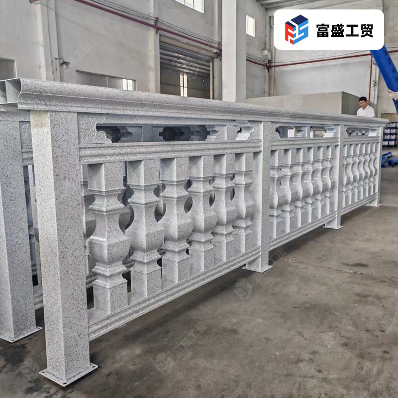 铝合金仿大理石阳台护栏户外露台罗马柱栏杆别墅自建房楼梯扶手