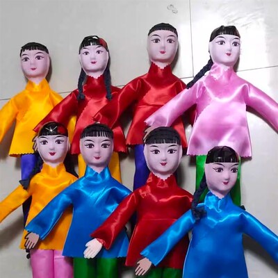 纸人布人童男童女手工艺品影视道具颜色尺寸可定佣人丫鬟成品发货