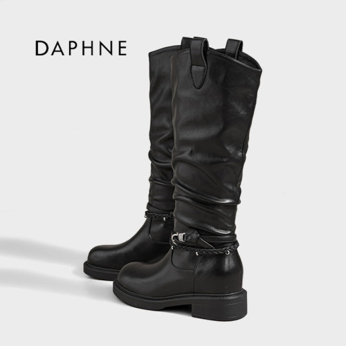 Daphne/达芙妮内增高长筒靴