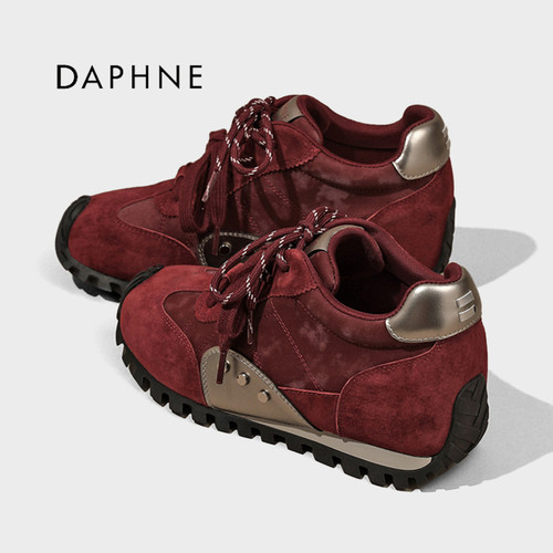 Daphne/达芙妮厚底双系带德训鞋