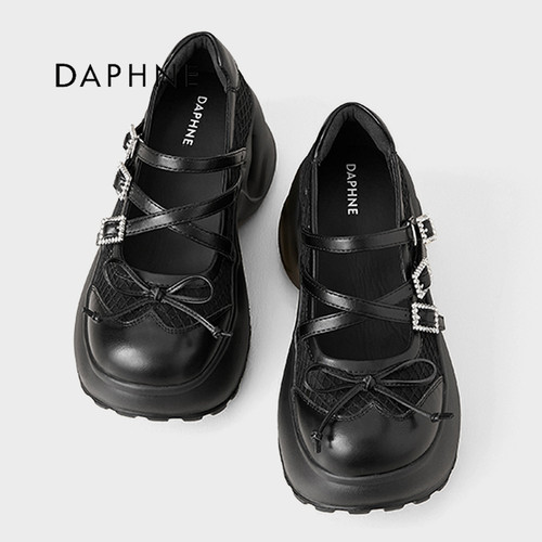 Daphne/达芙妮网面增高老爹鞋