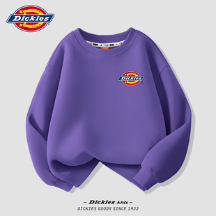 Dickies男童宽松卫衣2026新款春秋薄款儿童上衣时尚男孩衣服秋装
