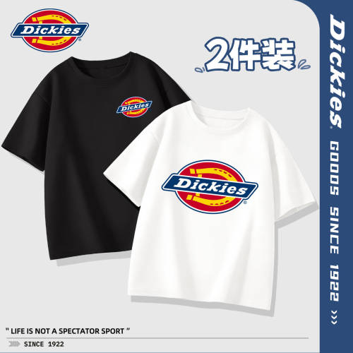 Dickies男童短袖2026新款帅气童装男孩上衣夏装纯棉运动儿童t恤潮