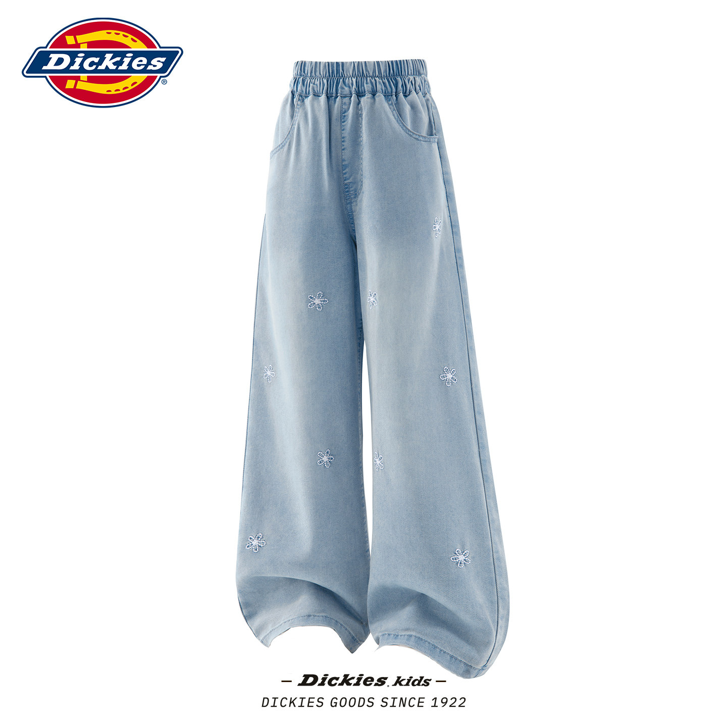 Dickies女童夏装长裤2026新款中大童洋气薄款牛仔裤儿童夏季裤子