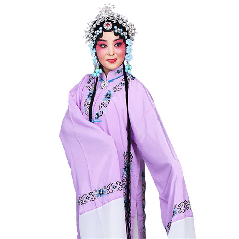 秦香莲青衣花旦花边对披褶子京剧服装戏曲用品王宝钏服装花边女披