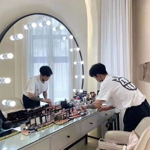 专用化妆台美容院彩妆工作室美甲店网红梳妆台婚纱影楼摄影