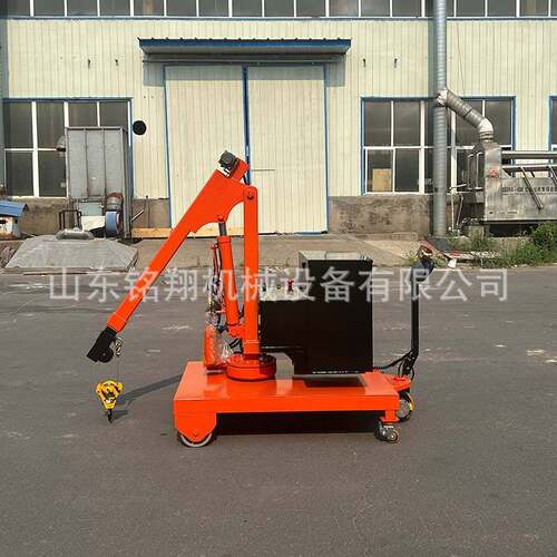车间工件模具吊装0.5吨1吨配重小型移动吊机平衡式液压臂吊机
