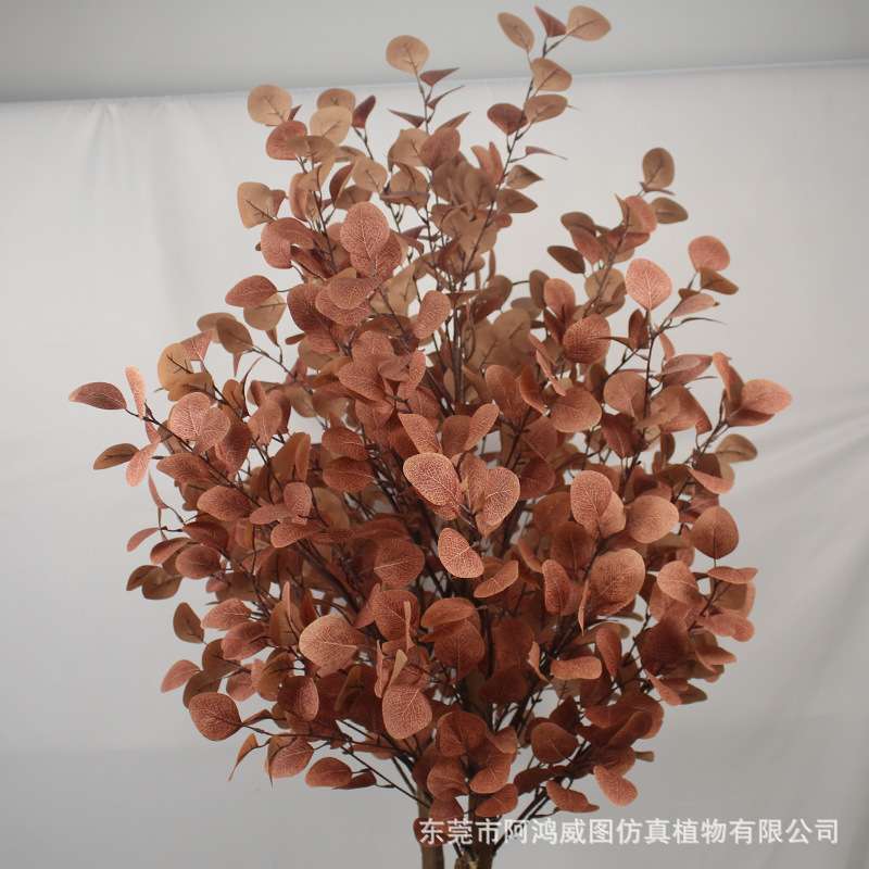 仿真尤加利树假绿植摆件吊钟植物盆栽客厅落地装饰马醉木高仿真