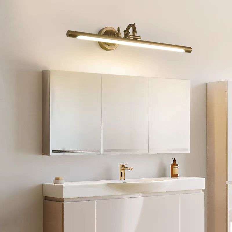 亚马逊全铜Led欧式镜前灯卫生浴室镜柜灯防水美式壁灯复古镜浴柜