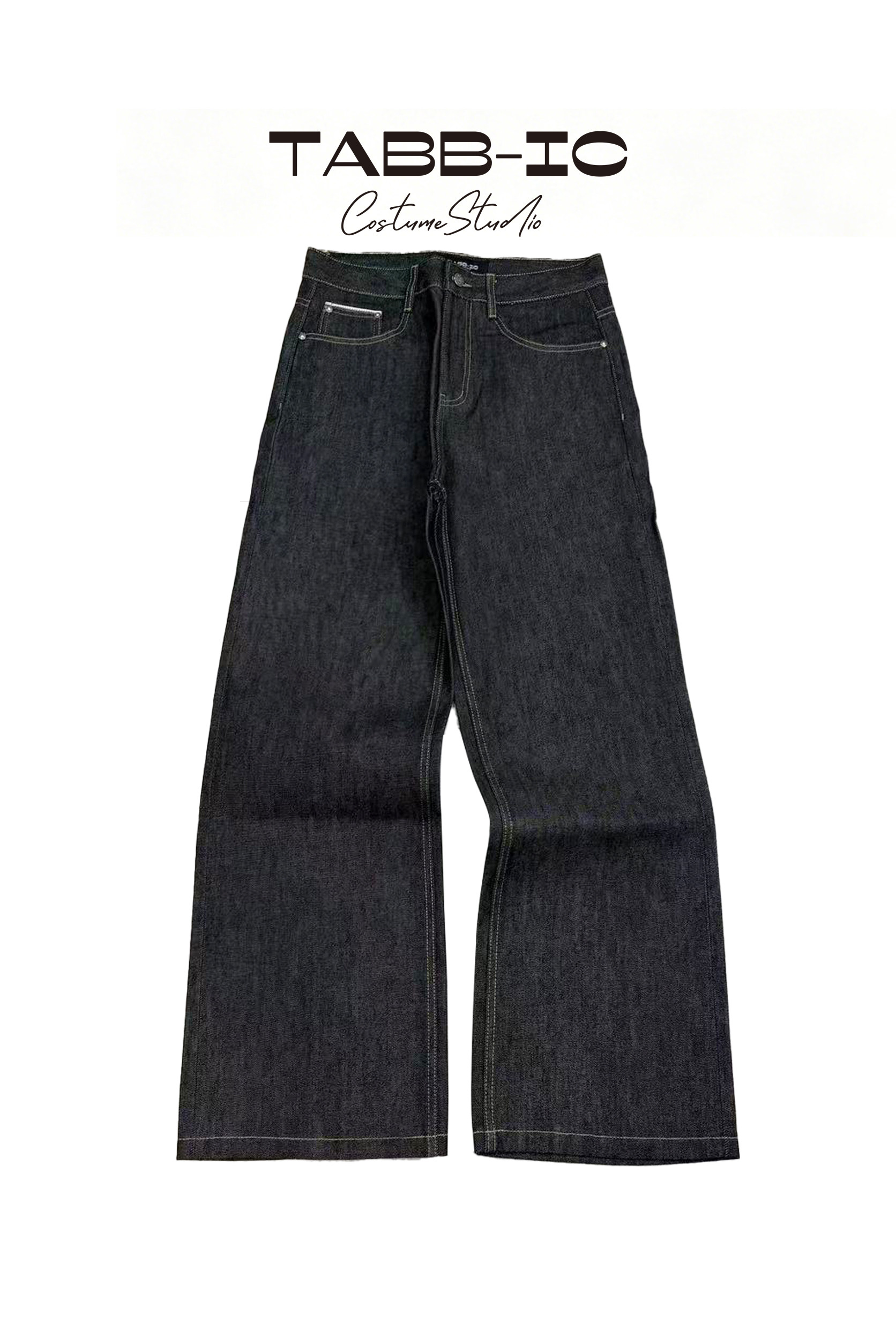 thumbnail for Tabbic Raw Cow 13.5oz Vintage 2021 Simple Versatile Casual CleanFit Straight-Leg Jeans