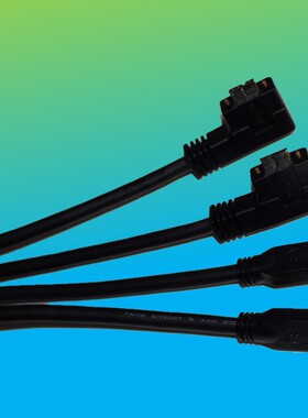 视觉工业相机通用USB3.0A对microB高柔耐折弯拖链千万次侧弯头线