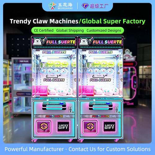 FactoryCustomTrendyClawMachine,Coin&QRCodeOperated