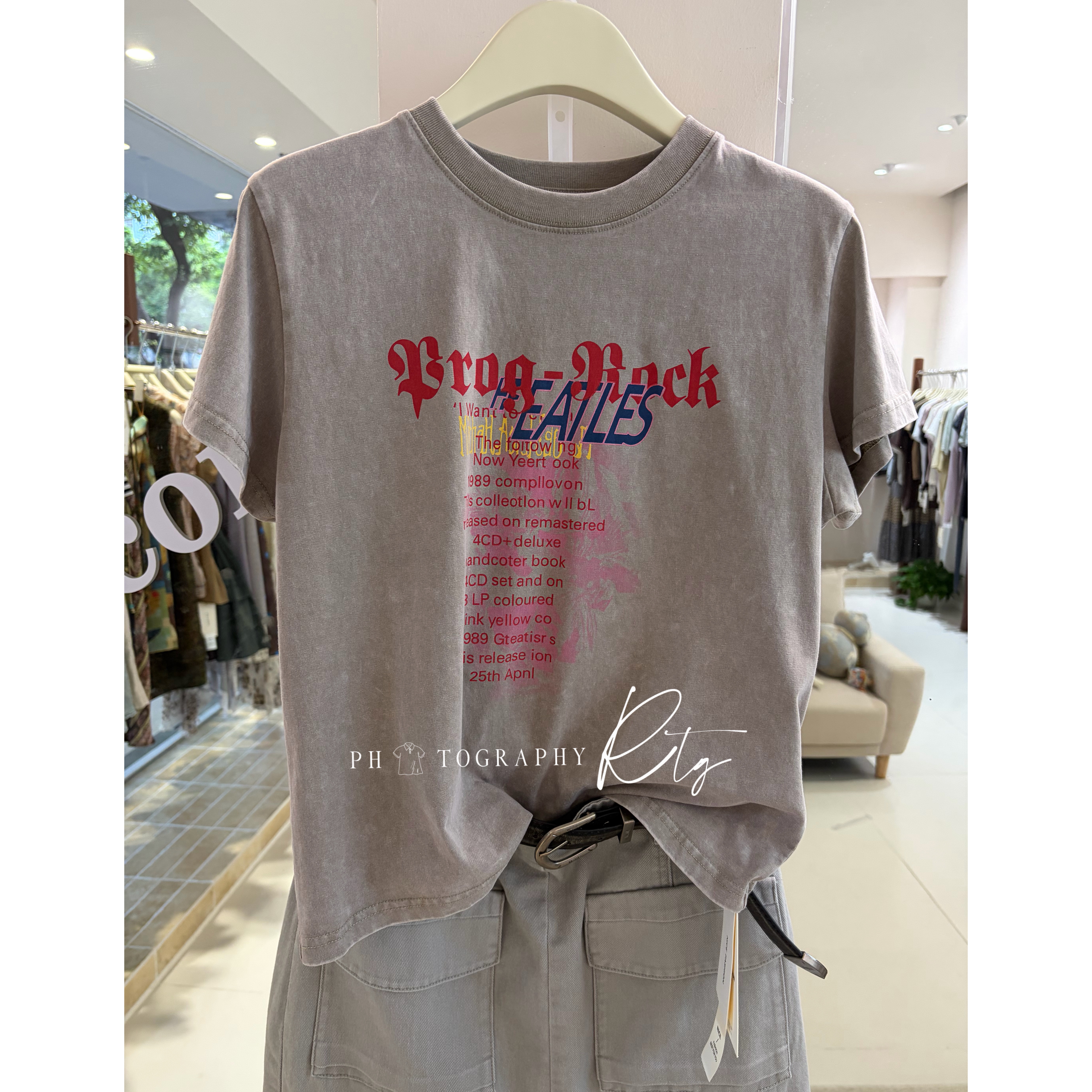 Rtg Clothing新款潮牌小众原单百搭休闲字母印花T恤