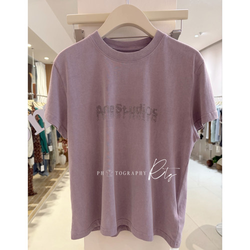 RtgClothing烫钻字母短袖T恤
