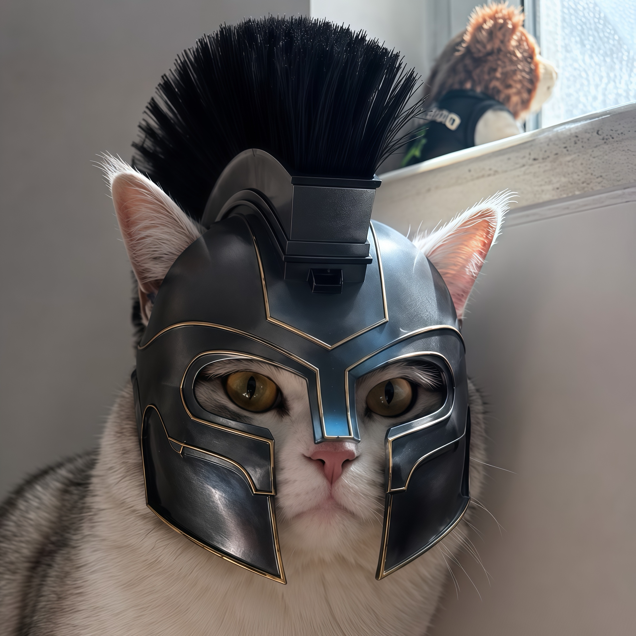 奥德赛斯巴达勇士猫咪头套COS图片
