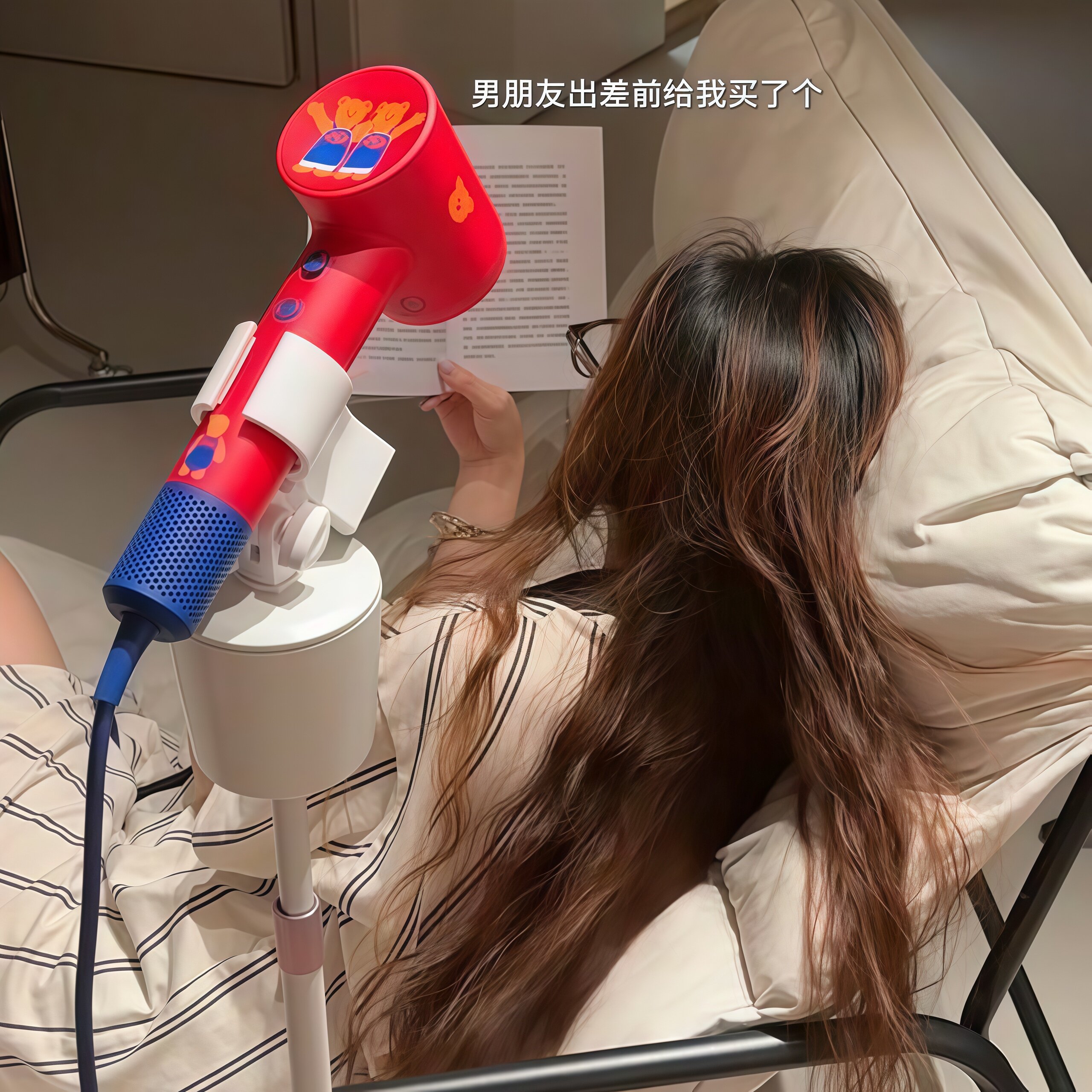 落地免手持通用吹风机支架图片