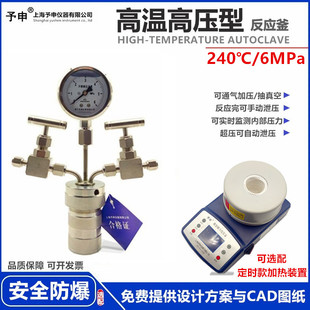 高温高压反应釜/防爆型水热合成反应釜/加氢釜/阀门压力表泄压釜