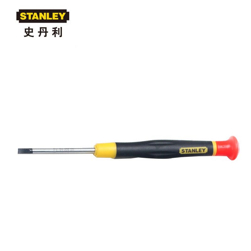 STANLEY史丹利短一字微型螺丝批3.0*80mm小螺丝刀起子66-316-23