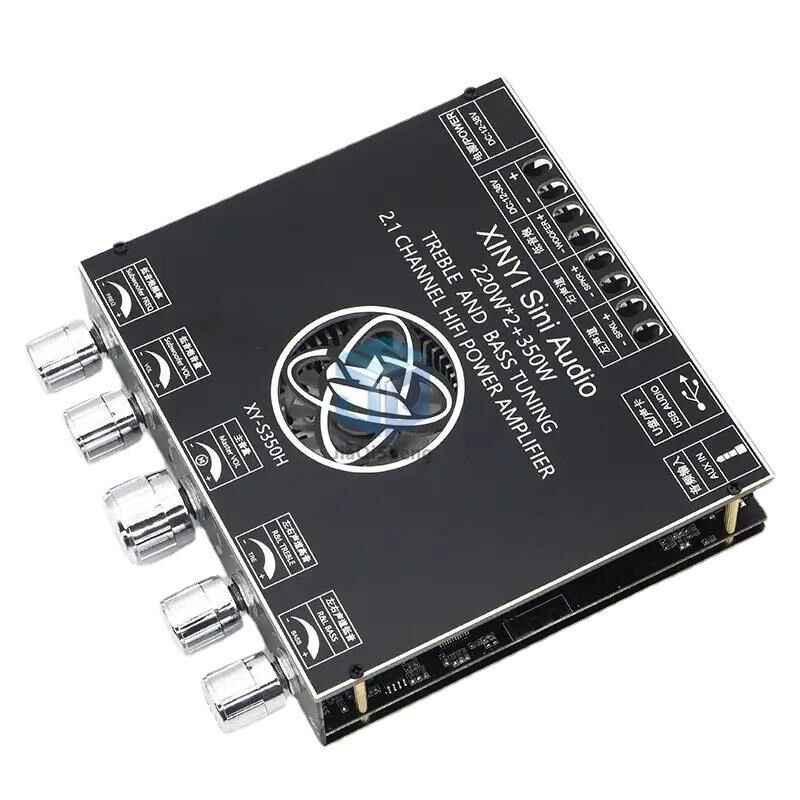 tpa3251功放板2.1声道蓝牙模块高低音调节12V24V车载220W重低音炮