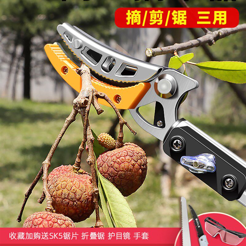 摘水果神器高枝剪摘果子伸缩长杆高空剪果树采摘荔枝龙眼专用剪刀